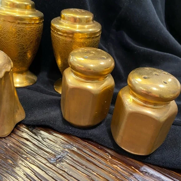 ‼️SOLD‼️Collection S&P Gold Plated Shakers - Picture 9 of 11